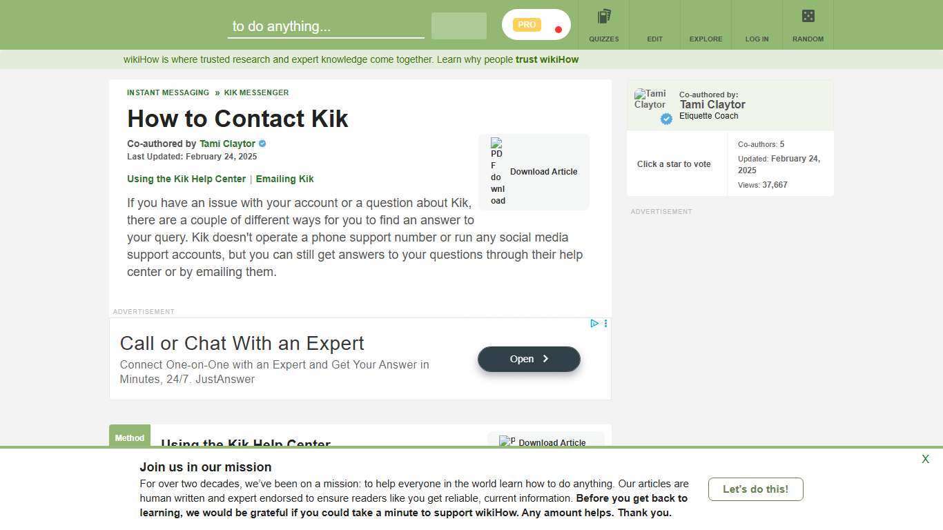 How to Contact Kik: 10 Steps (with Pictures) - wikiHow